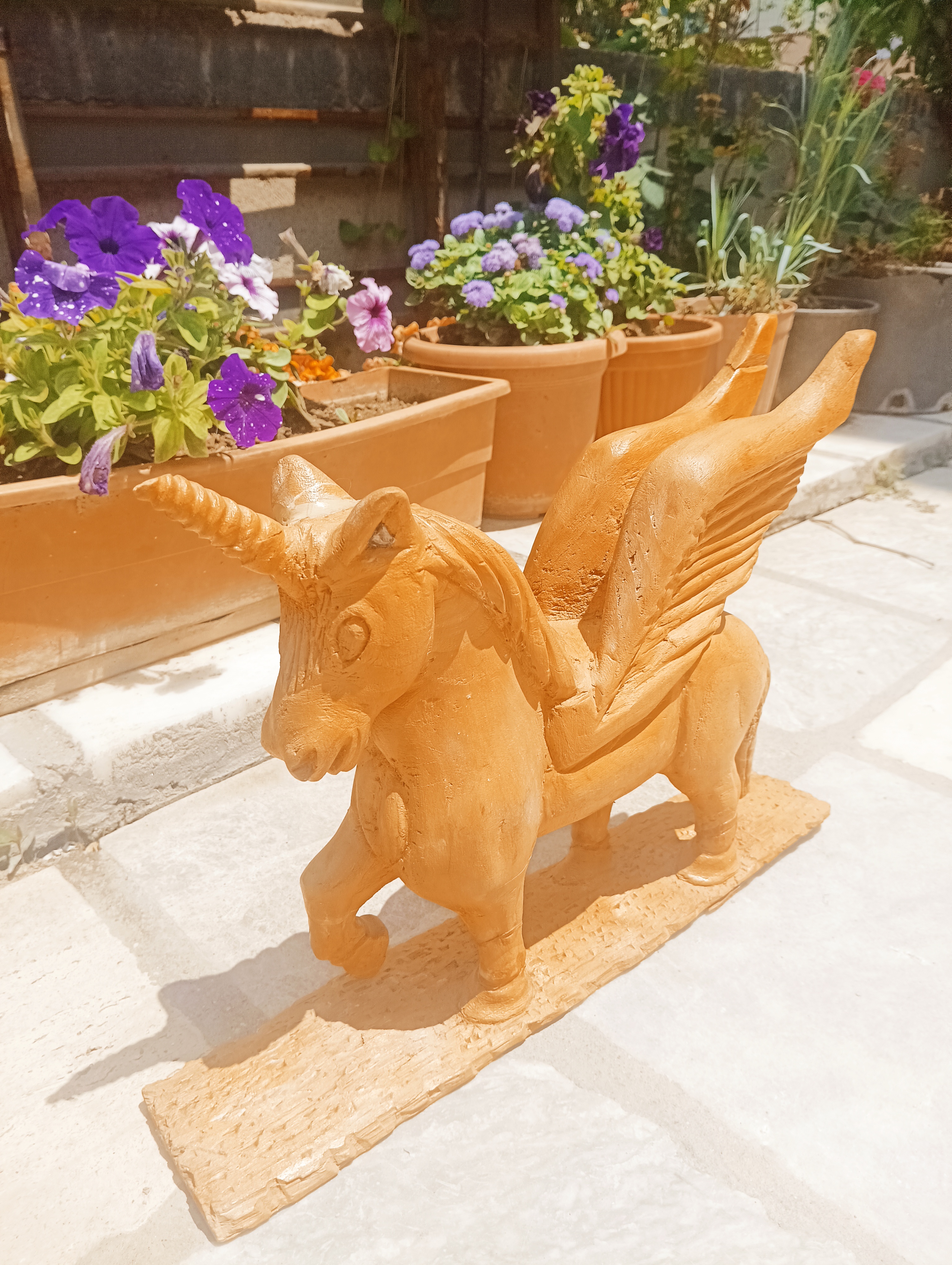 Ahsap oyma pegasus